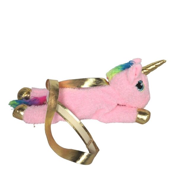 Magic Time International Pink Unicorn Purse Rainbow Plush Stuffed Animal 13" - Picture 3 of 8
